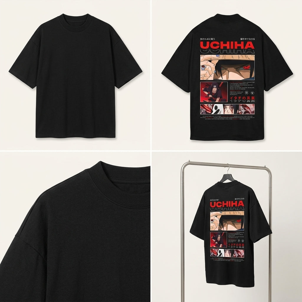 Drop Shoulder Uchiha Style