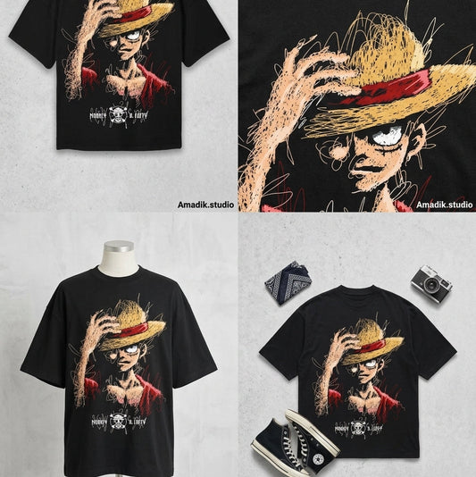 Drop Shoulder Monkey De Luffy Style