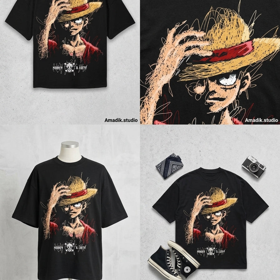 Drop Shoulder Monkey De Luffy Style