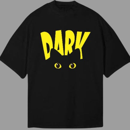 Drop Shoulder Dark Cat Style