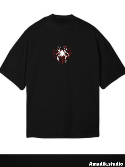 Drop Shoulder Spiderman Style