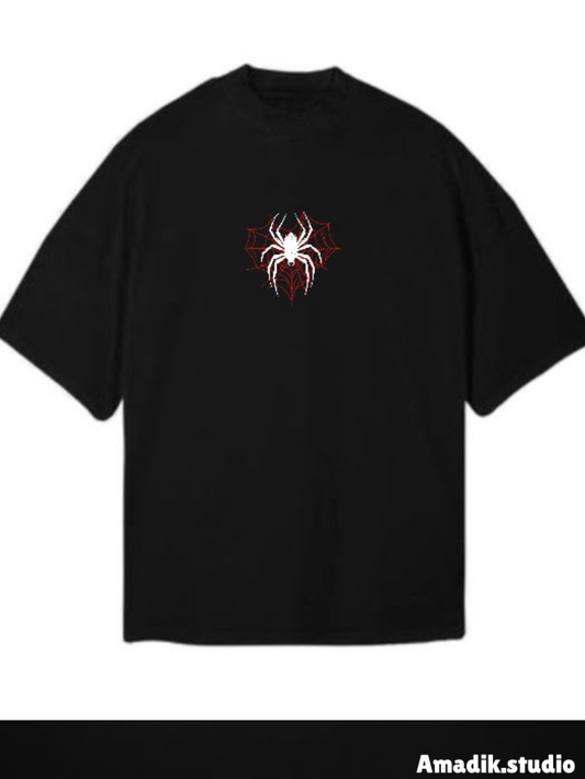 Drop Shoulder Spiderman Style