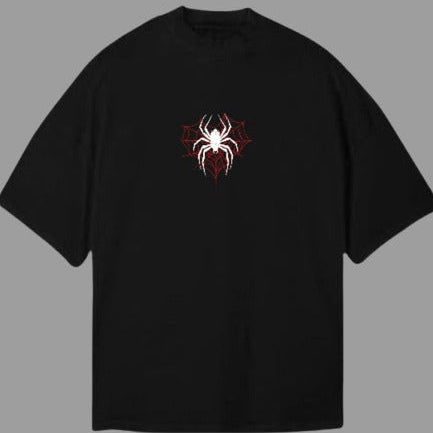 Drop Shoulder Spiderman Style